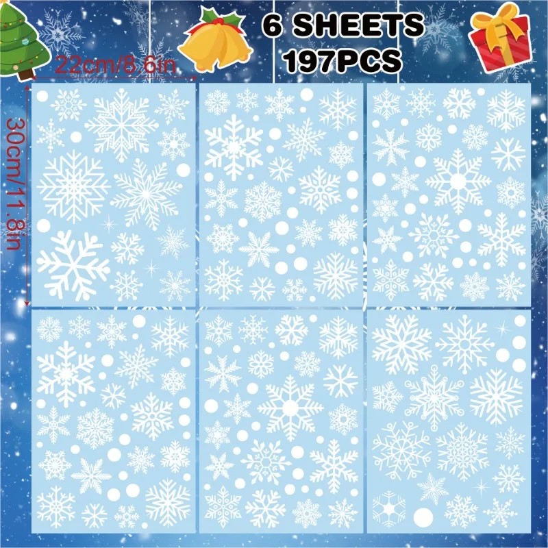 Świąteczne naklejki na okna, p – Snowflake Window Decal recenzja i cena