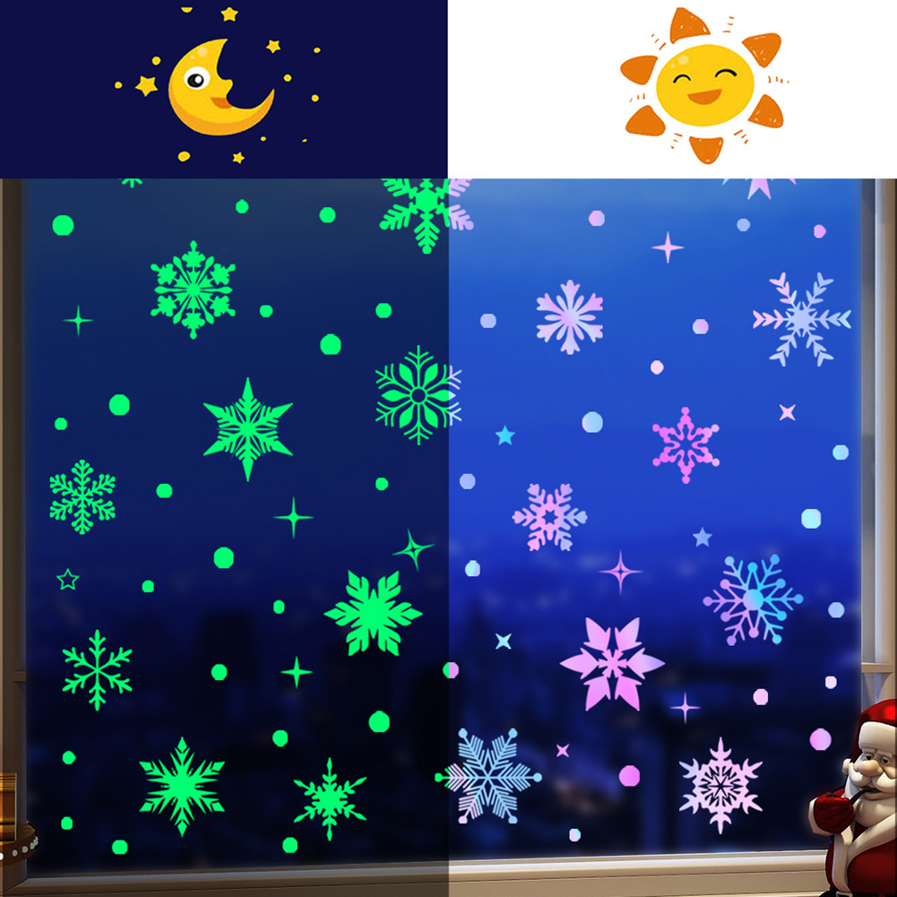 Kolorowe, świecące naklejki na – Snowflake Window Decal recenzja i cena