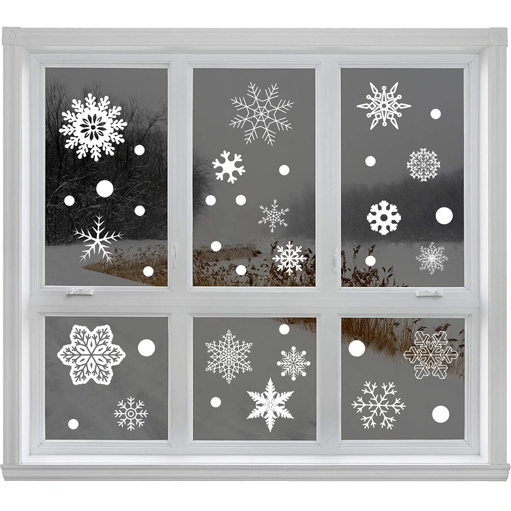 37 SZTUK Prezent Xmas Festival – Snowflake Window Decal recenzja i cena