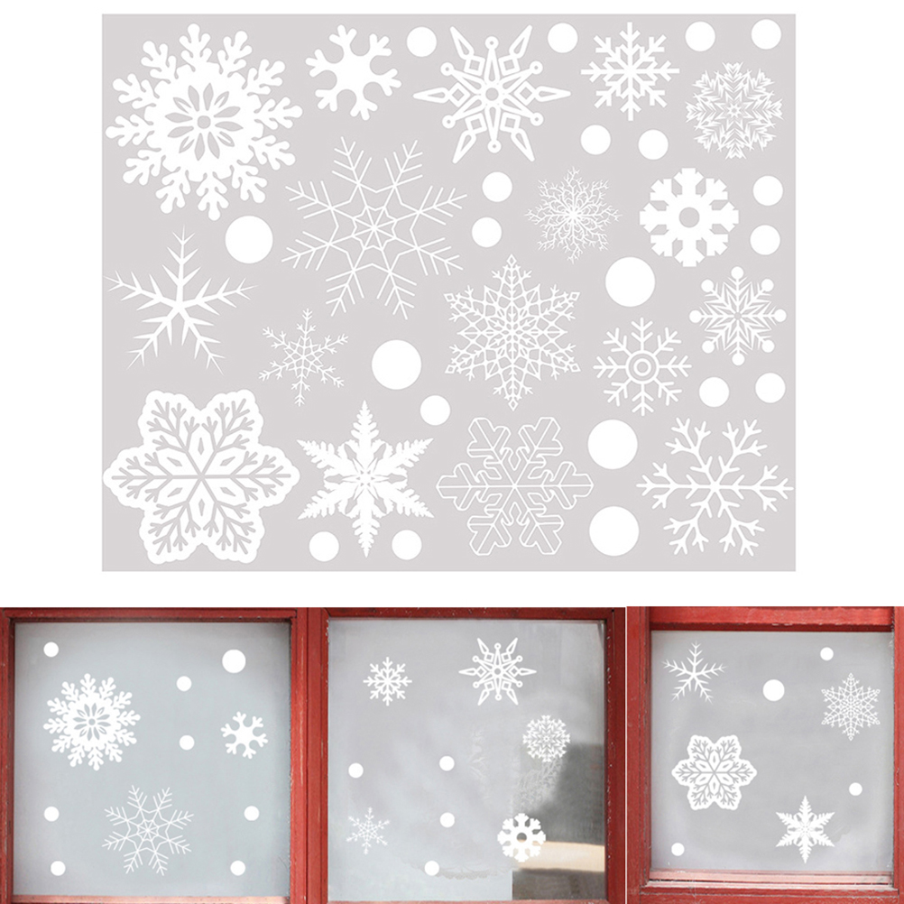 37 SZTUK Prezent Xmas Festival – Snowflake Window Decal recenzja i cena