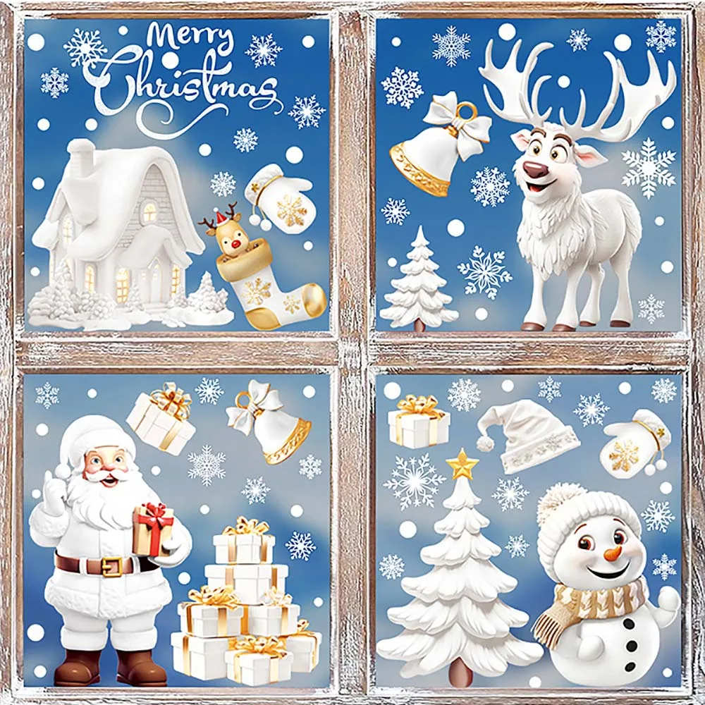 9 sztuk / zestaw Świąteczne na – Snowflake Window Decal recenzja i cena