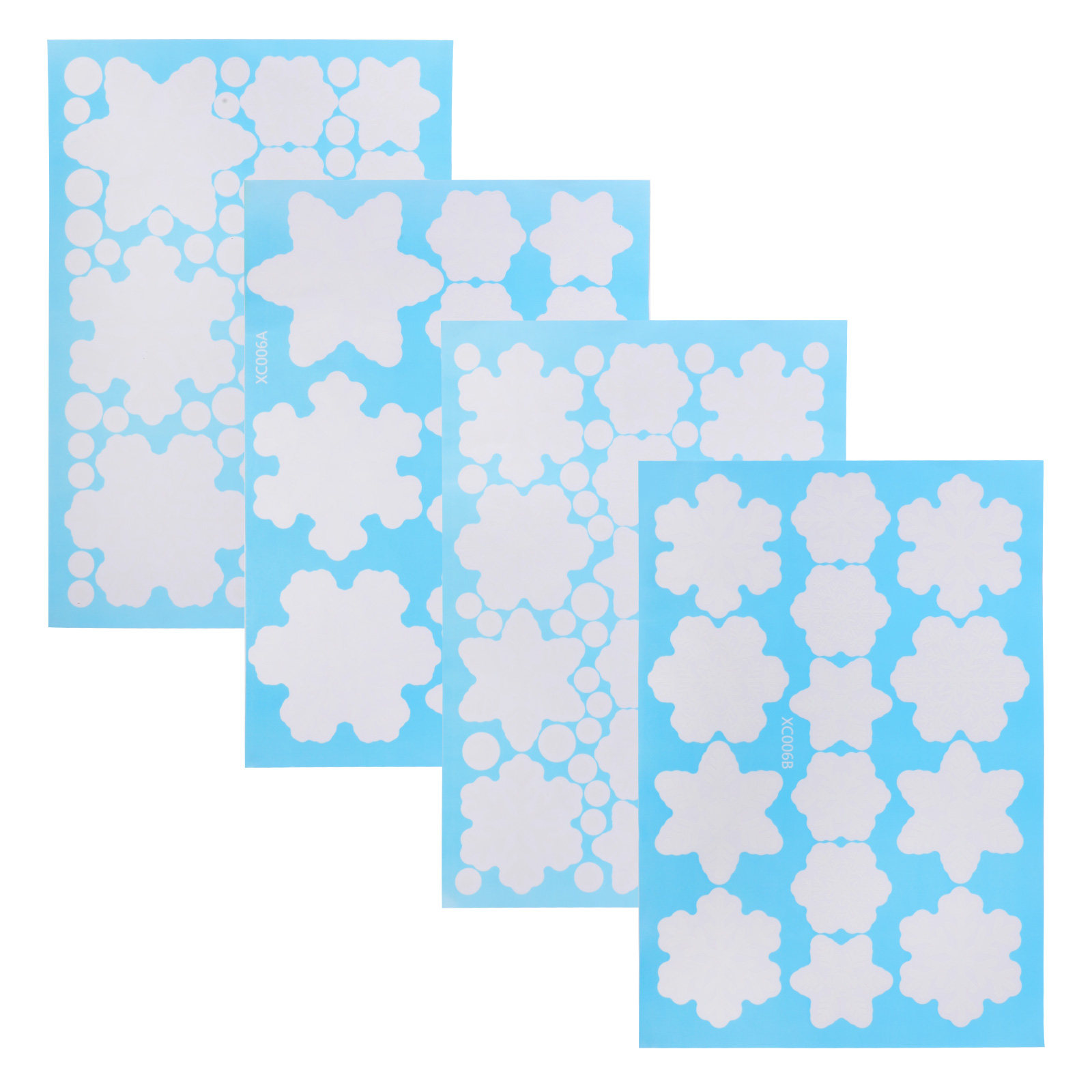 4 arkusze świątecznych nakleje – Snowflake Window Decal recenzja i cena